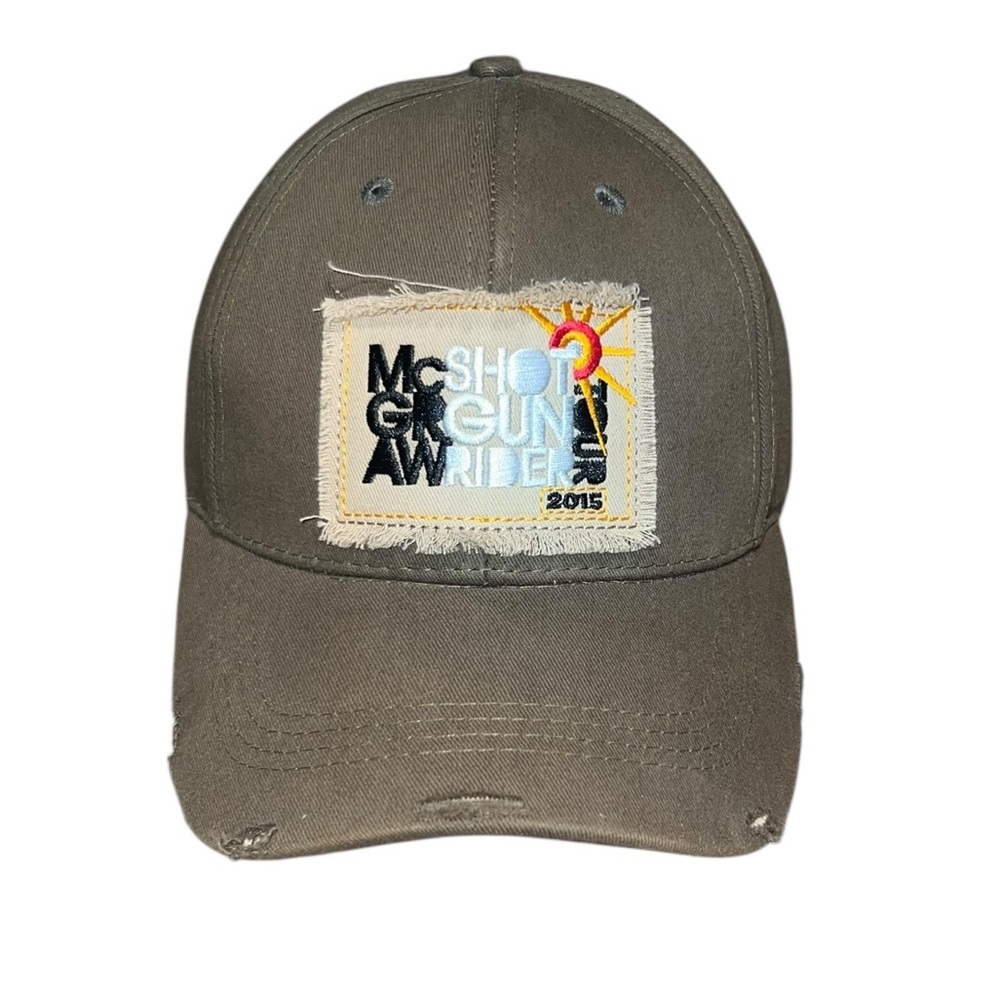 Tim McGraw Shotgun Rider Tour 2015 Strapback Hat Cap Distressed Country Music